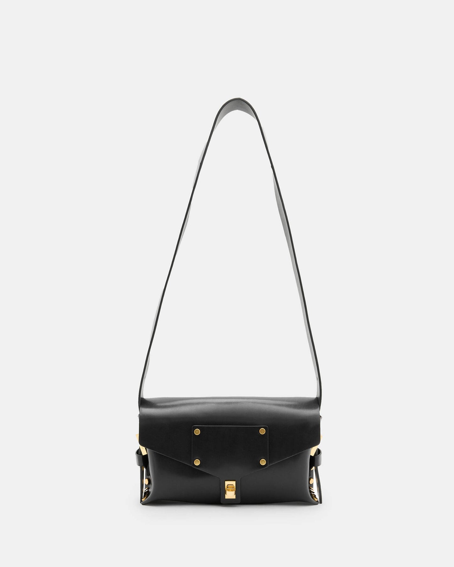 SLAY LOCK LEATHER SATCHEL BAG